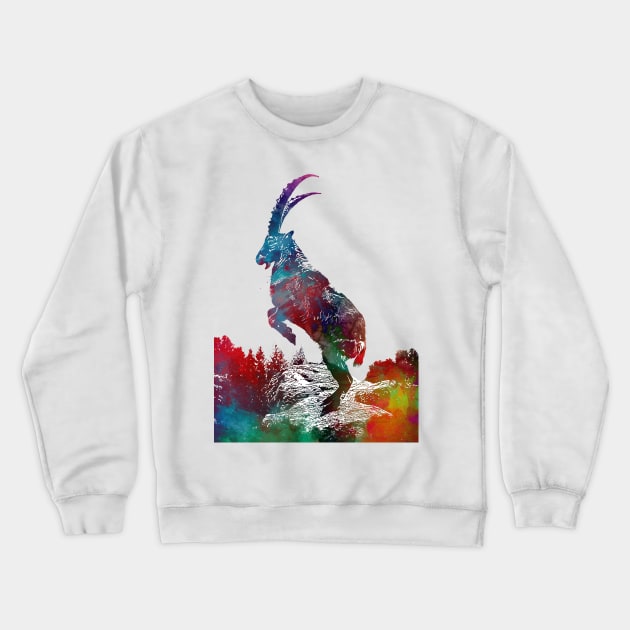 Alpine ibex Crewneck Sweatshirt by JBJart